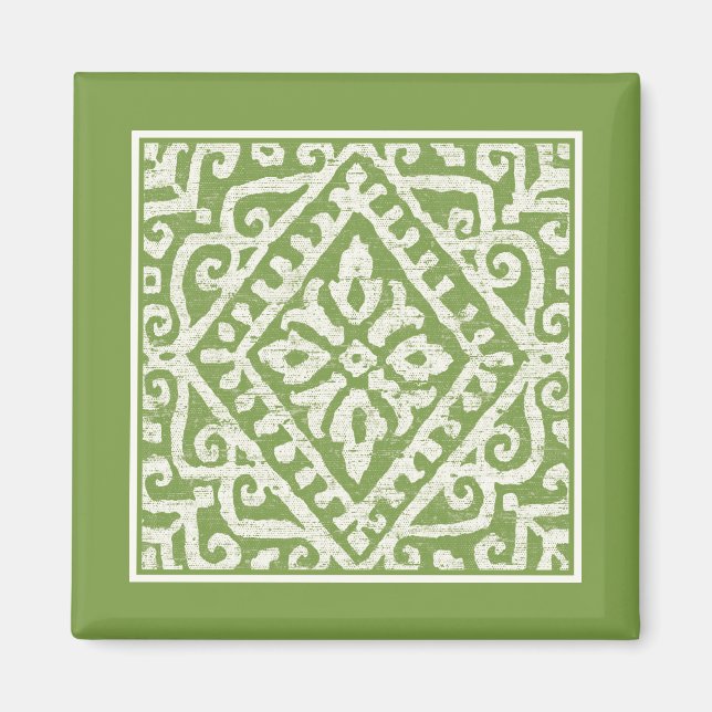 Amadora Green Pattern Magnet (Vorne)