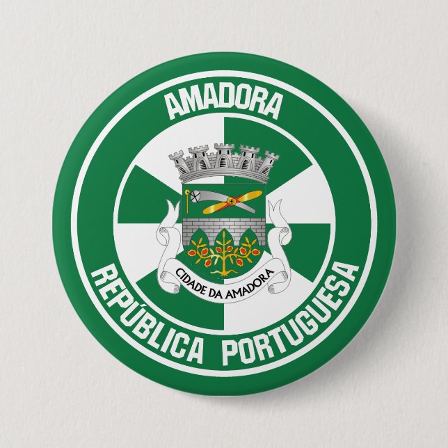 Amadora Round Emblem Button (Vorderseite)
