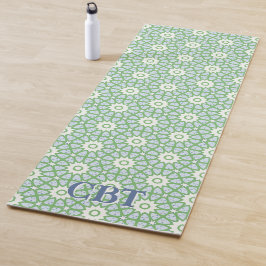 Amal Star Lattice in Slate and Green Personalized Yogamatte