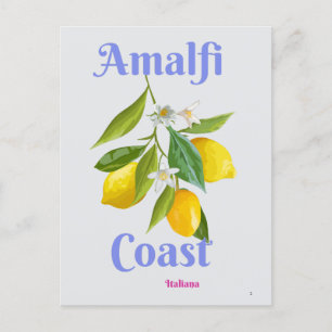 Amalfi coast feiertagspostkarte
