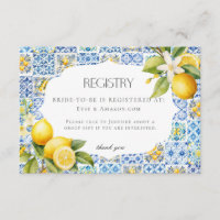 Amalfi Coast Italy Registry Einladung Beilage
