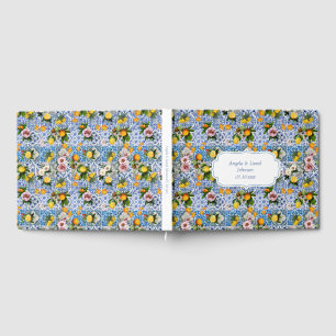 Amalfi Coast Lemon Mediterranean Blue Tiles Italie Gästebuch