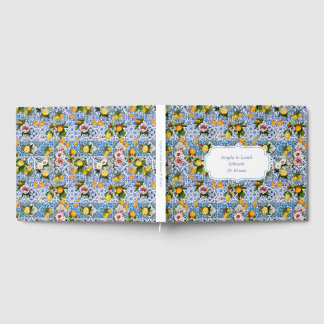 Amalfi Coast Lemon Mediterranean Blue Tiles Italie Gästebuch
