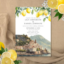 Amalfi Coast Lemons Italian Wedding