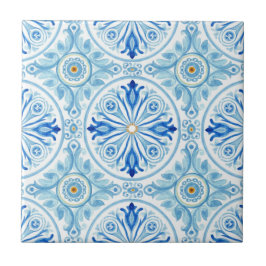 Amalfi Coast Mediterranean Cobalt Blue Tile Fliese