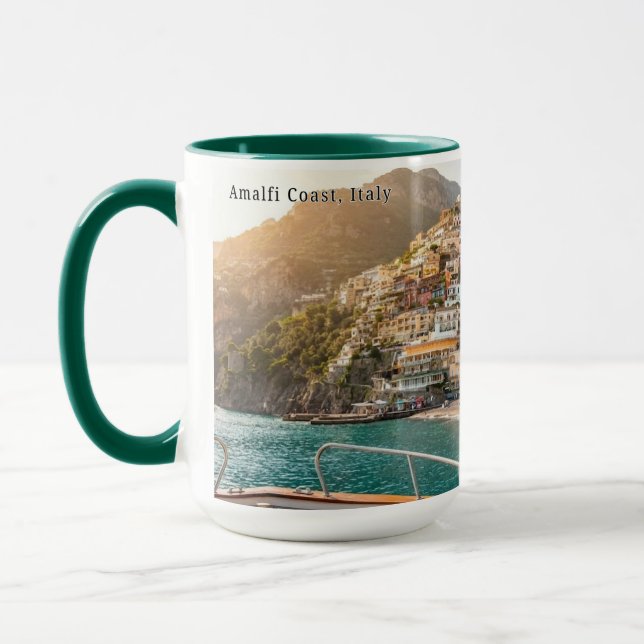 Amalfi Coast Sunset Personalized Mug Tasse (Links)