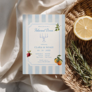 Amalfi Dolce Vita Italien Hochzeitsprobe-Dinner Einladung