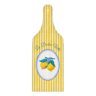 Amalfi-Gelbe Zitronen im mediterranen Stil Schneidebrett