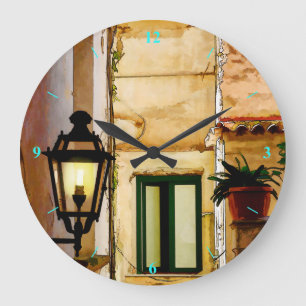 Amalfi-Hintergassen Große Wanduhr