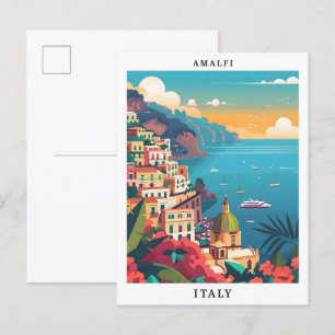 Amalfi Italien Elegante Postkarte