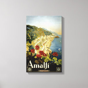 Amalfi Italien Italia Vintage Poster wiederhergest Leinwanddruck