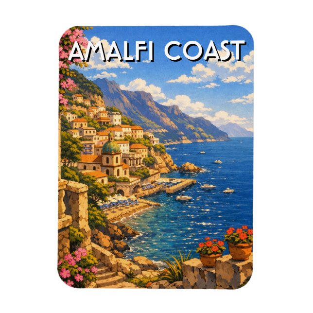 Amalfi Italien Magnet (Vertikal)