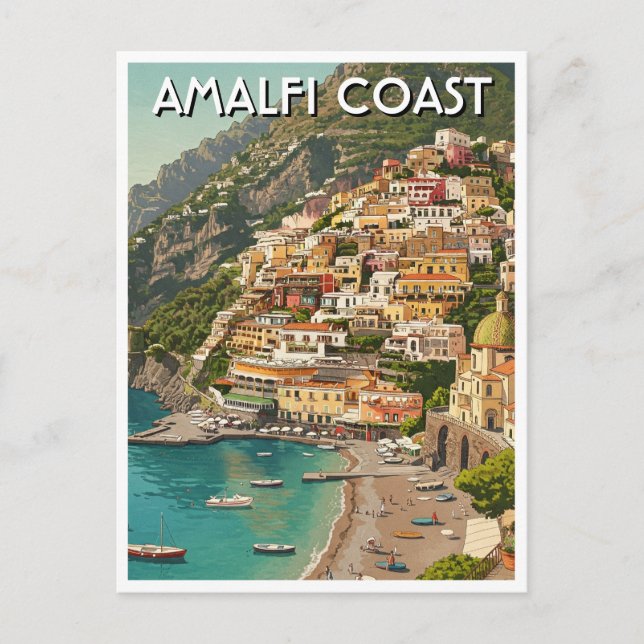 Amalfi Italien Postkarte (Vorderseite)
