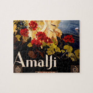 Amalfi Italien Reiseplakat Kunst Grafik