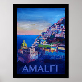 Amalfi Italien Retro-Poster Poster