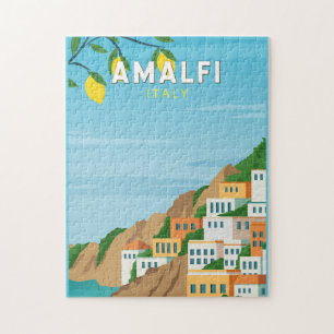 Amalfi Italien Retro Reise Kunst Vintage