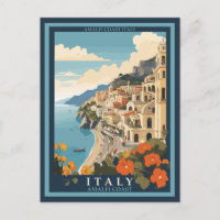 Amalfi Italien Retro-Reise Vintage