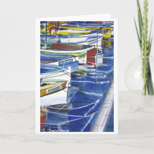 Amalfi Italy Boats Docked Karte