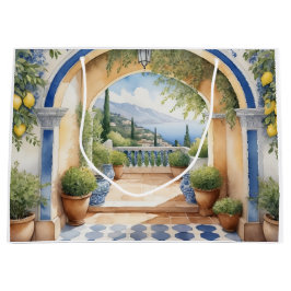 Amalfi Küste Archway Mittelmeerblick Große Geschenktüte