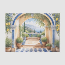 Amalfi Küste Archway Mittelmeerblick Seidenpapier