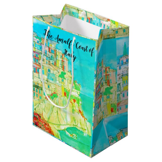 Amalfi-Küste der Italien-Geschenk-Tasche durch Mittlere Geschenktüte (Vorderseite Schrägansicht)