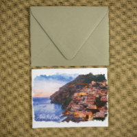 Amalfi Küste Italien Aquarellküste Positano