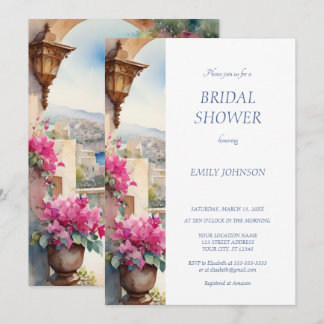Amalfi Küste Italien Bougainvillea Brautparty Einladung