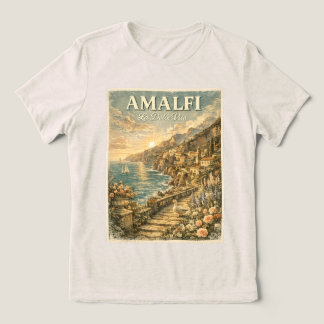 Amalfi-Küste Italien Ente Vintage Cottagecore Tri-Blend Shirt
