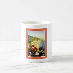 Amalfi Küste, Italien Jahrgang Reisewerbung Kaffeetasse