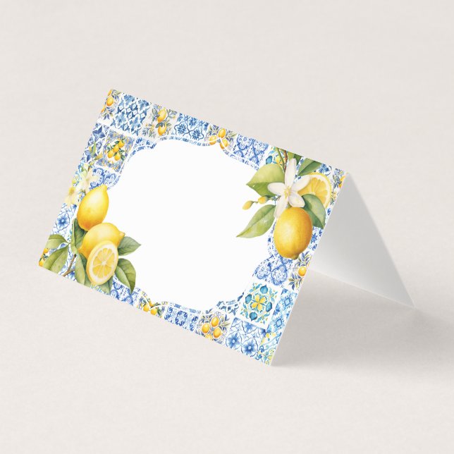 Amalfi Küste Italien Platzkarte Tischdekoration (Vorderseite)