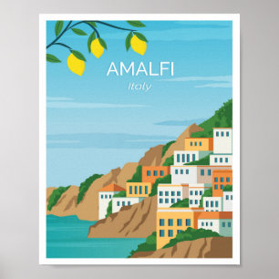 Amalfi-Küste Italien Poster