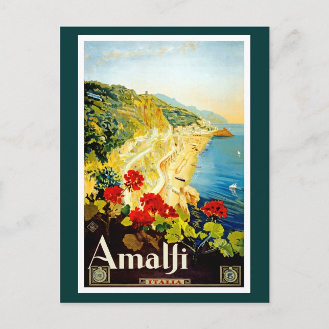 Amalfi Küste, Italien Postkarte (Vorderseite)