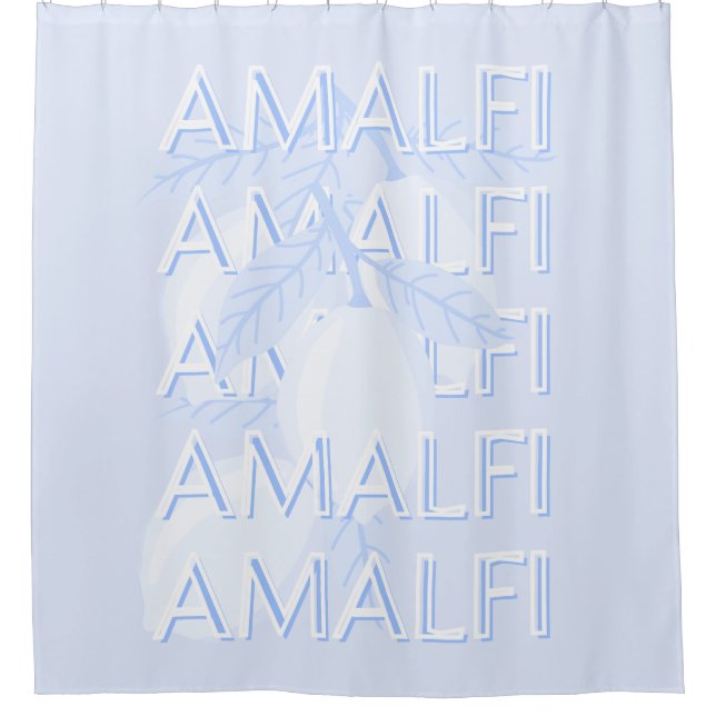 Amalfi Küste, Italien, Reisemöglichkeiten, Preppy, Duschvorhang (Vorderseite)
