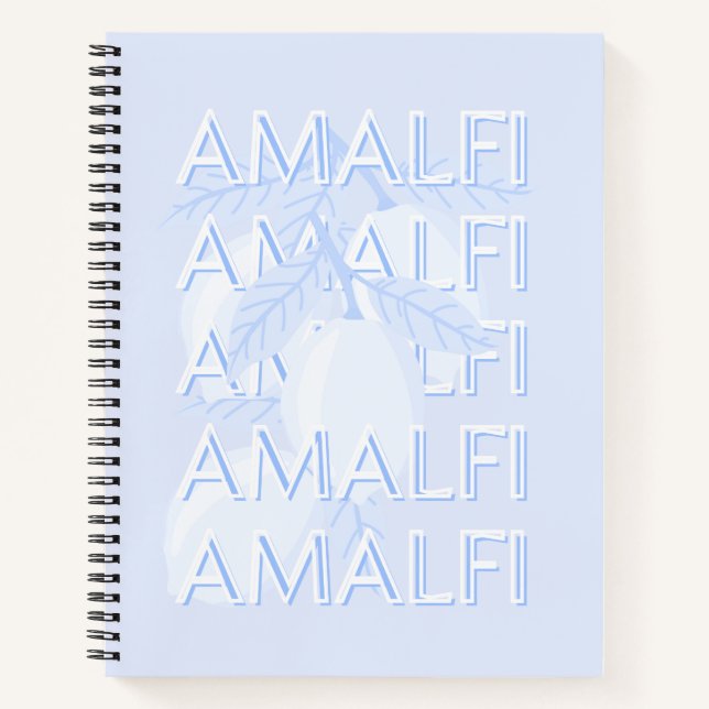 Amalfi Küste, Italien, Reisemöglichkeiten, Preppy, Notizbuch (Vorderseite)