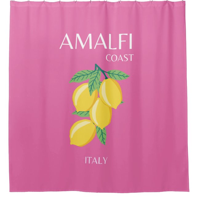 Amalfi Küste, Italien, Reisemöglichkeiten, Rosa, P Duschvorhang (Vorderseite)
