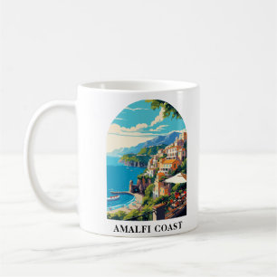 Amalfi Küste Italien Reisen Retro Kaffeetasse