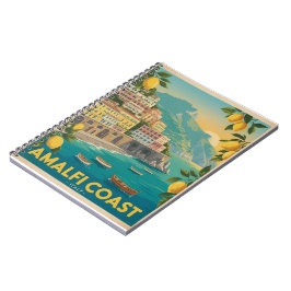 Amalfi-Küste Italien Vintage Reise Notizblock