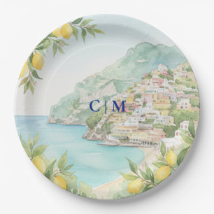 Amalfi-Küste Italien Zitronen Hochzeit Pappteller