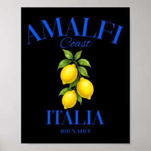 Amalfi-Küste Italien Zitronen Sommer Reise Urlaub Poster