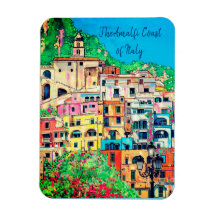 Amalfi Küste Italiens Farbenfrohe zeitgenössische 