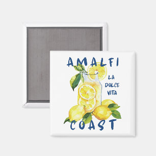 Amalfi-Küste La Dolce Vita – Italienischer Limonce Magnet