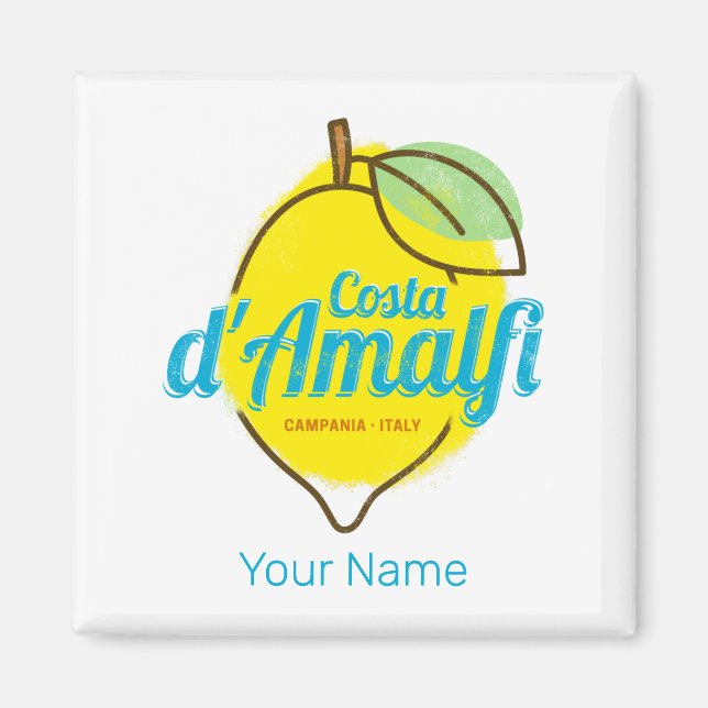 Amalfi Küste Lemon Italien Vintag Costa d'Amalfi Magnet (Vorne)