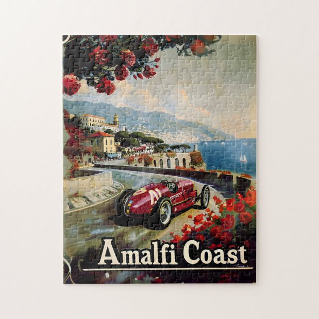 Amalfi-Küste Oldtimer-Rennwagen (Vertikal)