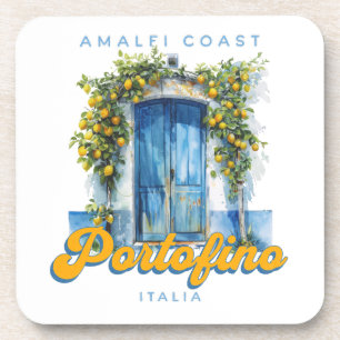 Amalfi Küste Portofino La Dolce Vita Italia Lemons Getränkeuntersetzer