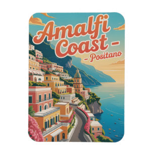 Amalfi-Küste Positano Vintage Magnet