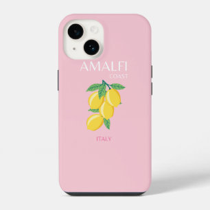 Amalfi-Küste, Preppy Art, Rosa, Reise iPhone 14 Hülle