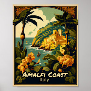 Amalfi-Küste Vintage Poster