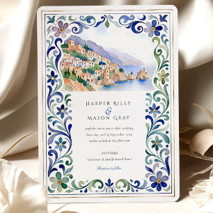 Amalfi-Küsten-Hochzeit Einladung