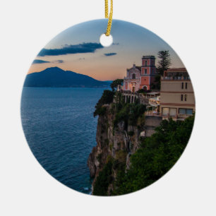 Amalfi-Küsten-Weihnachtsverzierung Keramik Ornament