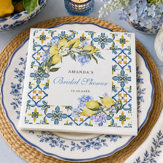 Amalfi-Küsten-Zitrone Italienischer Brautabschied Serviette